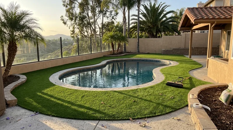 Pool Surround Turf Chula Vista